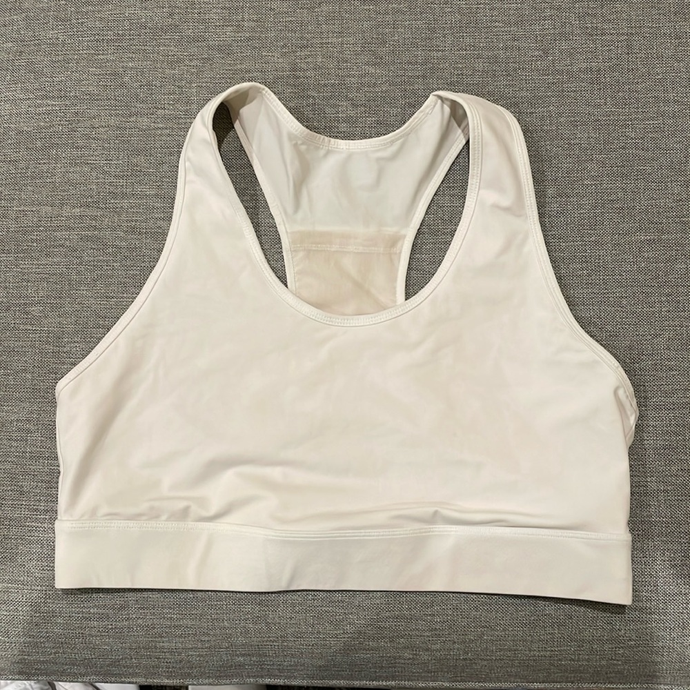 Cream Fabletics (not padded) Sprts Bra